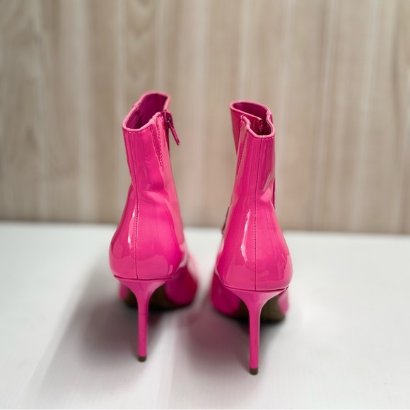 INC International Concepts Glossy Pink Ankle Booties - Picture 3 of 8